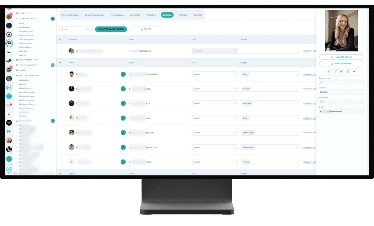 Gumb: scheduling Mitgliederverwaltung img