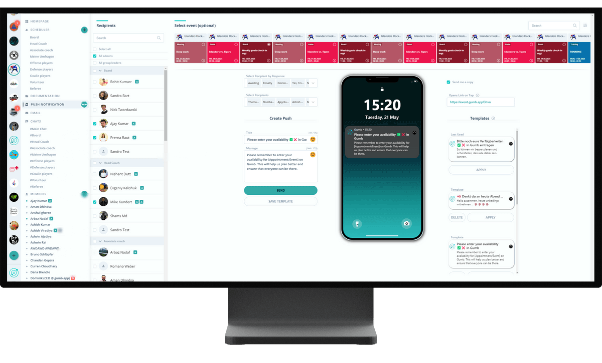 Scheduling Next-Level ,[object Object],Team Communication img